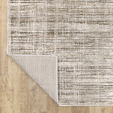 10' X 13' Beige Grey Ivory Tan And Brown Abstract Power Loom Stain Resistant Area Rug - Homeroots - Flyclothing LLC