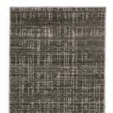 2' X 8' Charcoal Grey Grey Ivory Tan And Brown Abstract Power Loom Stain Resistant Runner Rug - Homeroots - Flyclothing LLC