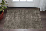 3' X 5' Charcoal Grey Grey Ivory Tan And Brown Abstract Power Loom Stain Resistant Area Rug - Homeroots - Flyclothing LLC