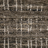 10' X 13' Charcoal Grey Grey Ivory Tan And Brown Abstract Power Loom Stain Resistant Area Rug - Homeroots