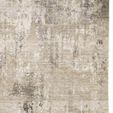10' X 13' Beige Grey Ivory Tan And Brown Abstract Power Loom Stain Resistant Area Rug - Homeroots - Flyclothing LLC