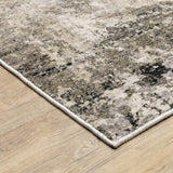 10' X 13' Beige Grey Ivory Tan And Brown Abstract Power Loom Stain Resistant Area Rug - Homeroots - Flyclothing LLC