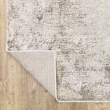 10' X 13' Beige Ivory Tan Grey And Brown Abstract Power Loom Stain Resistant Area Rug - Homeroots - Flyclothing LLC