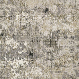 10' X 13' Grey Ivory Beige Charcoal Black Tan And Brown Abstract Power Loom Stain Resistant Area Rug - Homeroots - Flyclothing LLC