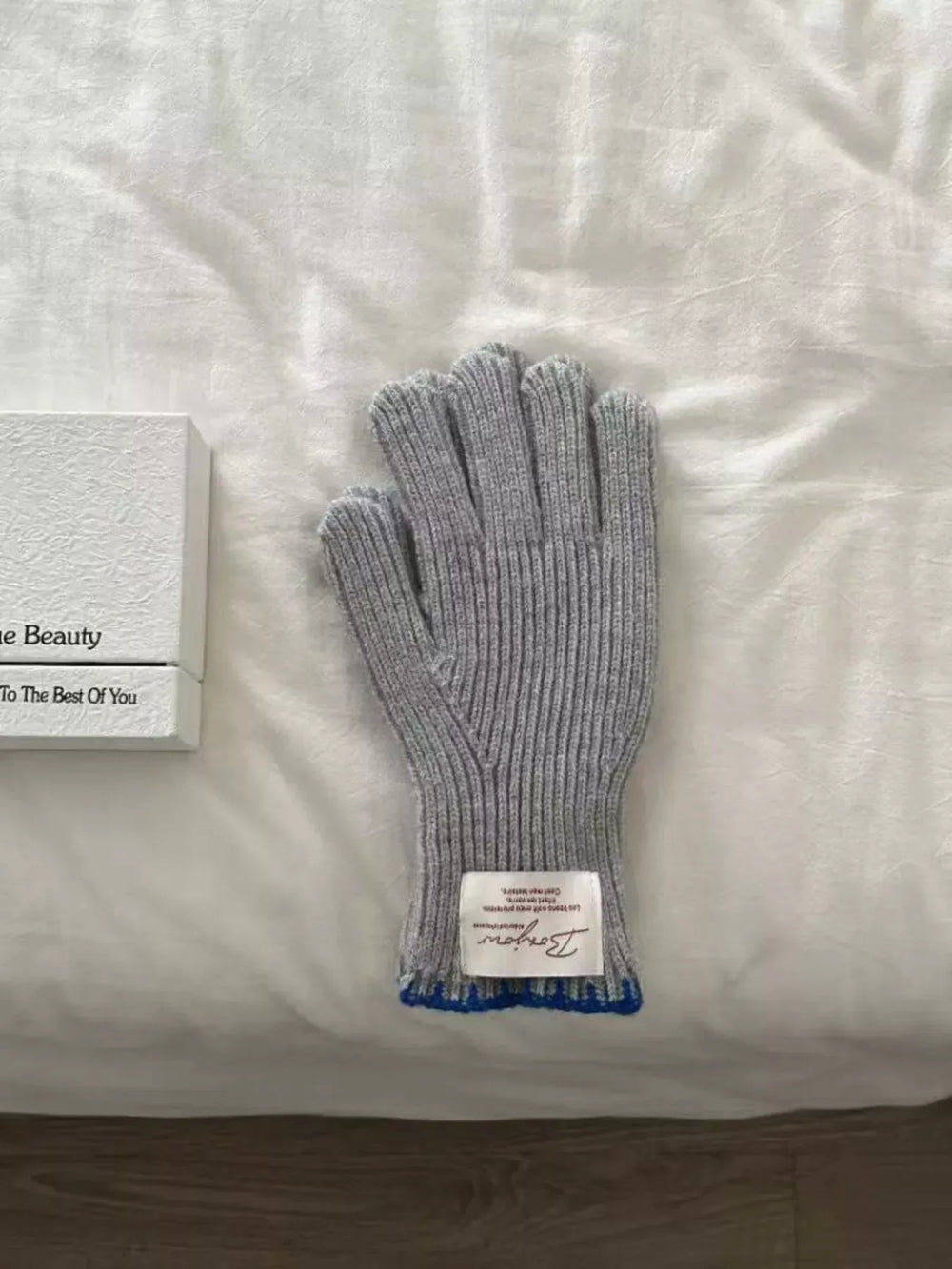 Ribbed Knit Gloves - Trendsi - Flyclothing LLC