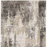 10' X 13' Gray And Ivory Abstract Power Loom Area Rug - Homeroots - Flyclothing LLC