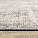 10' X 13' Gray And Ivory Abstract Power Loom Area Rug - Homeroots - Flyclothing LLC