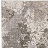 10' X 13' Grey Ivory Beige Tan Brown And Black Abstract Power Loom Stain Resistant Area Rug - Homeroots - Flyclothing LLC