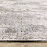 10' X 13' Grey Ivory Beige Tan Brown And Black Abstract Power Loom Stain Resistant Area Rug - Homeroots - Flyclothing LLC