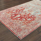 10' X 13' Grey And Orange Oriental Power Loom Stain Resistant Area Rug - Homeroots - Flyclothing LLC