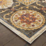 10' X 13' Ivory And Brown Oriental Power Loom Stain Resistant Area Rug - Homeroots - Flyclothing LLC