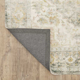 2' X 8' Gray And Ivory Oriental Power Loom Stain Resistant Runner Rug - Homeroots - Flyclothing LLC