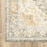 5' X 7' Grey Gold Orange And Ivory Oriental Power Loom Stain Resistant Area Rug - Homeroots - Flyclothing LLC