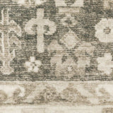 2' X 8' Grey Ivory Tan And Beige Oriental Power Loom Stain Resistant Runner Rug - Homeroots - Flyclothing LLC