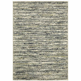 10' X 13' Blue Green Light Blue Grey And Ivory Abstract Power Loom Stain Resistant Area Rug - Homeroots