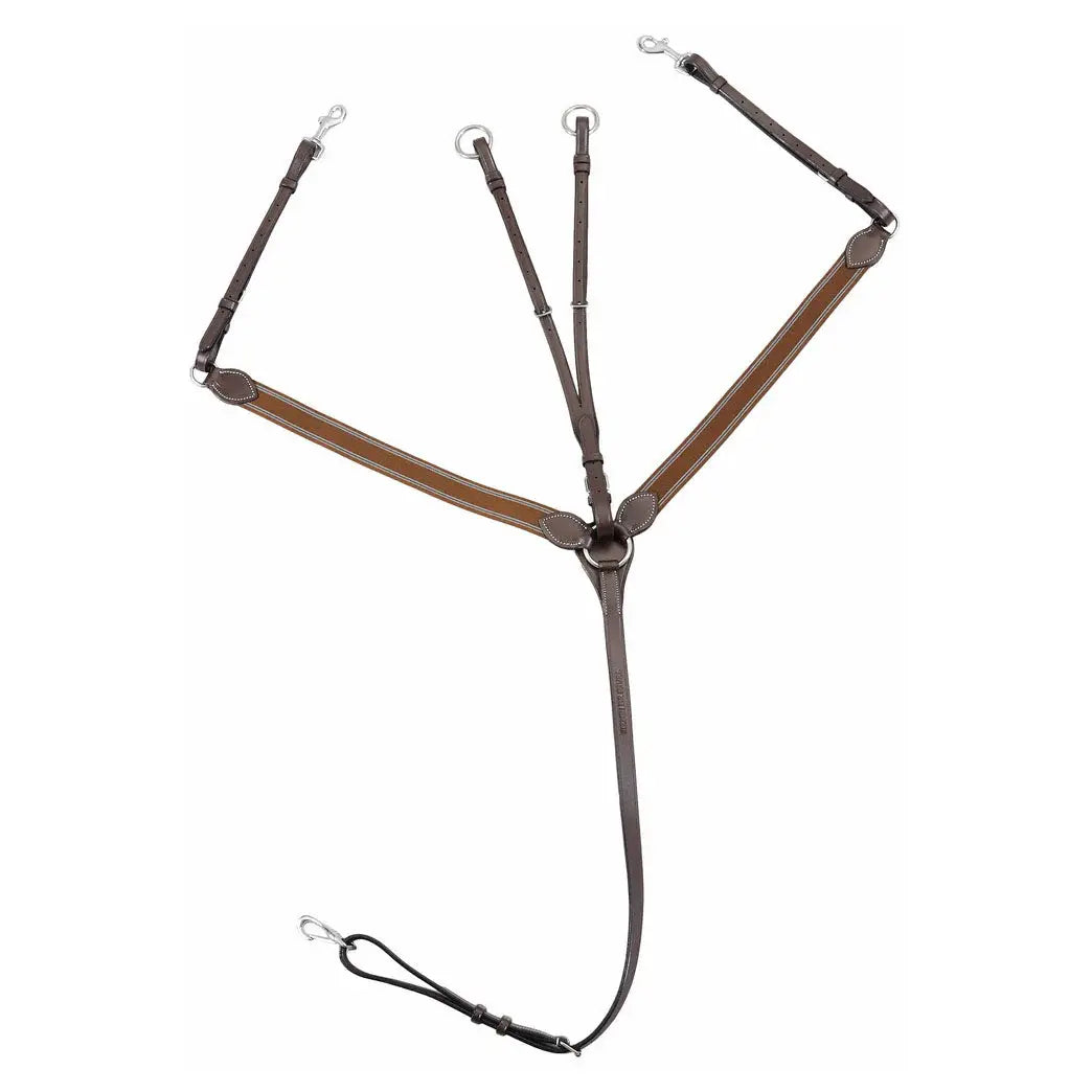 Henri de Rivel Pro Elastic Breastplate Martingale with Running Attachment - Breeches.com - Flyclothing LLC