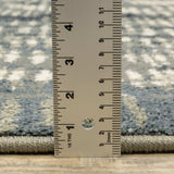 10' X 13' Grey Beige Blue And Light Blue Abstract Power Loom Stain Resistant Area Rug - Homeroots - Flyclothing LLC