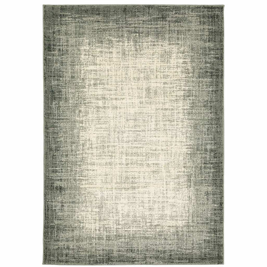 10' X 13' Grey Beige And Blue Power Loom Stain Resistant Area Rug - Homeroots - Flyclothing LLC