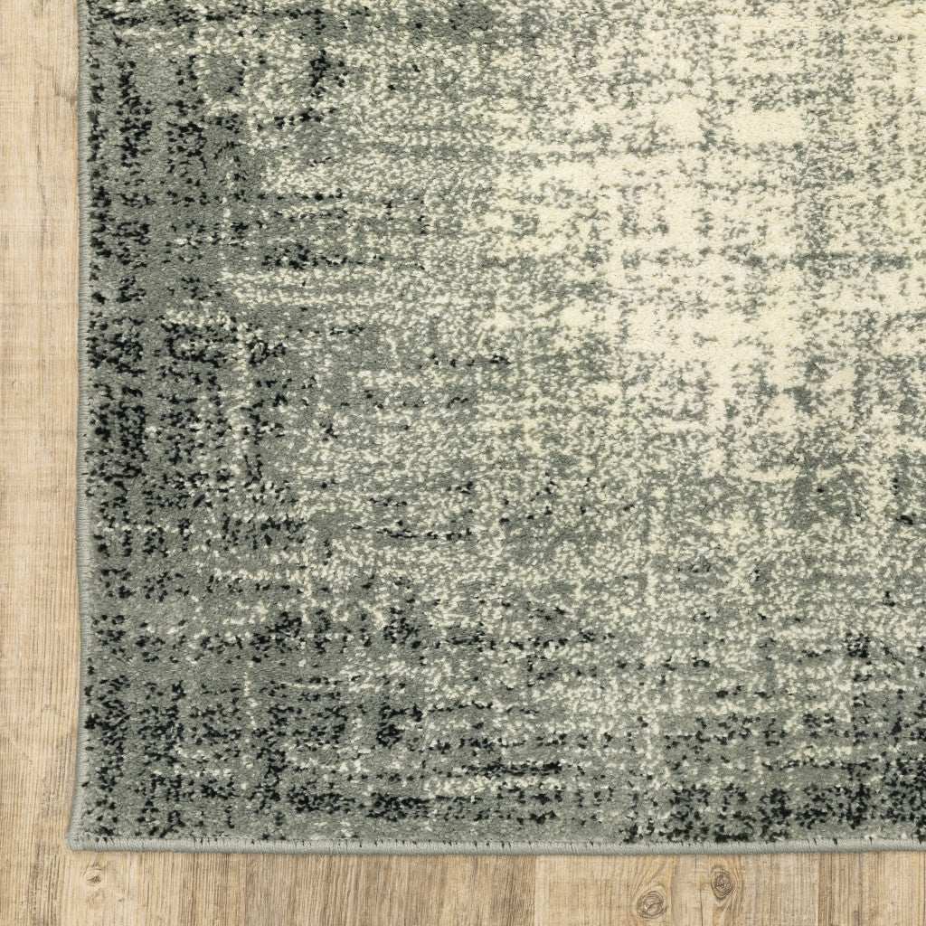 10' X 13' Grey Beige And Blue Power Loom Stain Resistant Area Rug - Homeroots - Flyclothing LLC