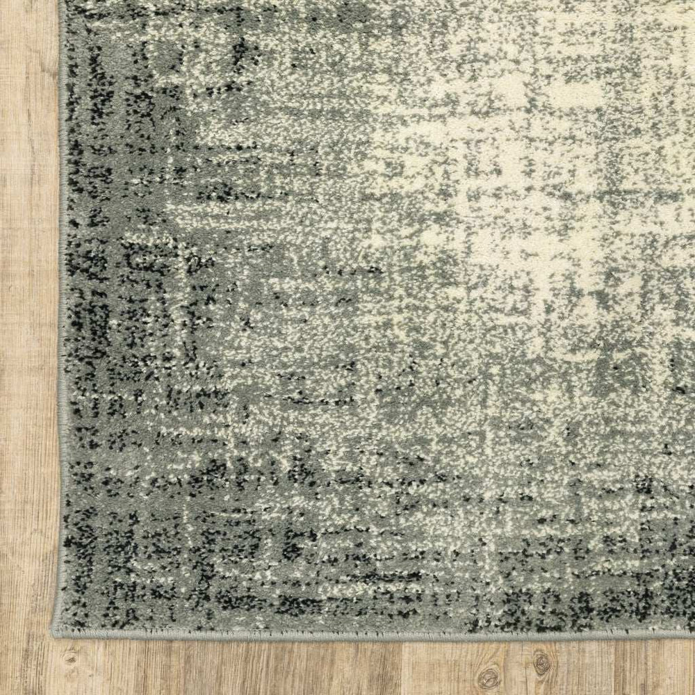 10' X 13' Grey Beige And Blue Power Loom Stain Resistant Area Rug - Homeroots - Flyclothing LLC