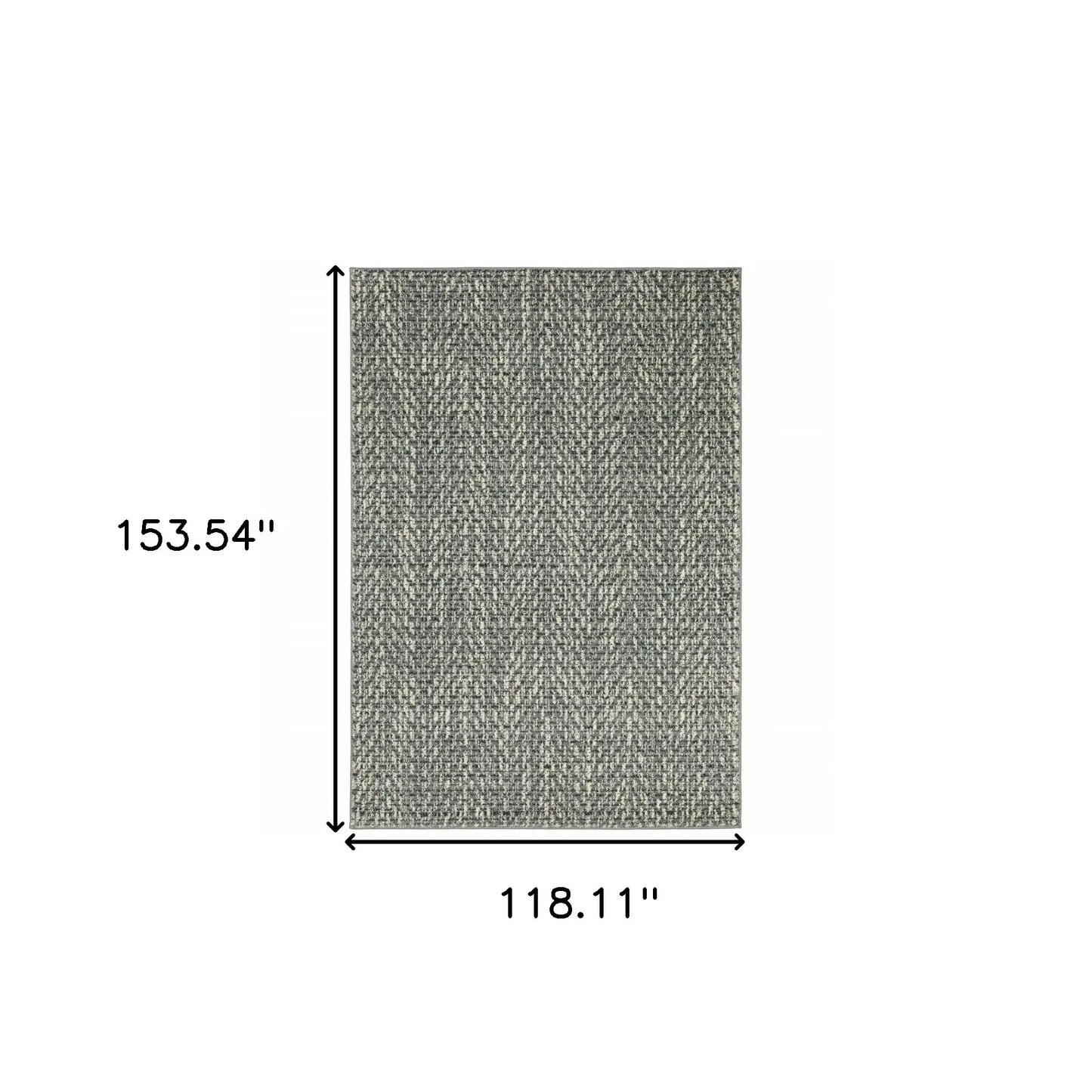 10' X 13' Blue Ivory Grey And Light Blue Geometric Power Loom Stain Resistant Area Rug - Homeroots - Flyclothing LLC
