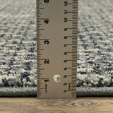 10' X 13' Blue Ivory Grey And Light Blue Geometric Power Loom Stain Resistant Area Rug - Homeroots - Flyclothing LLC