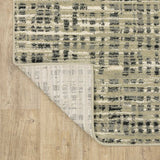 10' X 13' Beige Grey Ivory And Sage Blue Geometric Power Loom Stain Resistant Area Rug - Homeroots - Flyclothing LLC