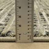 10' X 13' Beige Grey Ivory And Sage Blue Geometric Power Loom Stain Resistant Area Rug - Homeroots - Flyclothing LLC