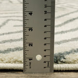 10' X 13' Gray And Ivory Geometric Power Loom Area Rug - Homeroots - Flyclothing LLC