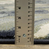 10' X 13' Blue Green And Grey Abstract Power Loom Stain Resistant Area Rug - Homeroots - Flyclothing LLC