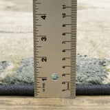 10' X 13' Blue Light Blue Grey Sage Beige And Ivory Abstract Power Loom Stain Resistant Area Rug - Homeroots - Flyclothing LLC