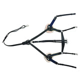 Henri de Rivel Pro 5 Point Elastic Breastplate Martingale with Running Attachment - Breeches.com - Flyclothing LLC