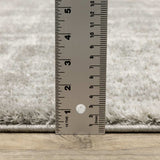 2' X 8' Grey And Ivory Abstract Shag Power Loom Stain Resistant Runner Rug - Homeroots - Flyclothing LLC