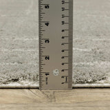 2' X 8' Grey And Ivory Geometric Shag Power Loom Stain Resistant Runner Rug - Homeroots - Flyclothing LLC