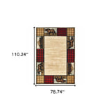 6' X 9' Ivory Southwestern Power Loom Stain Resistant Area Rug - Homeroots - Flyclothing LLC