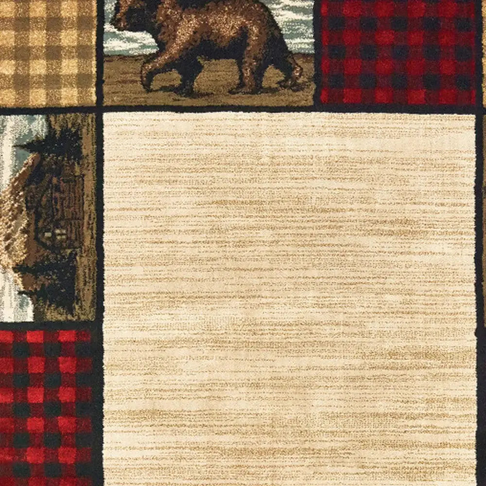 10' X 13' Ivory Southwestern Power Loom Stain Resistant Area Rug - Homeroots - Flyclothing LLC