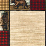 10' X 13' Ivory Southwestern Power Loom Stain Resistant Area Rug - Homeroots