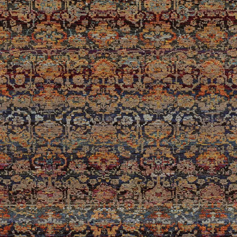10' X 13' Blue and Ivory Abstract Power Loom Area Rug - Homeroots - Flyclothing LLC