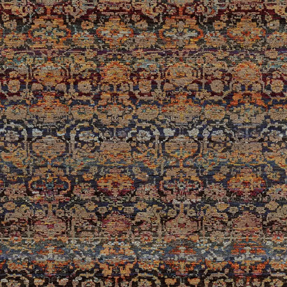 2' X 3' Blue and Ivory Abstract Power Loom Area Rug - Homeroots - Flyclothing LLC