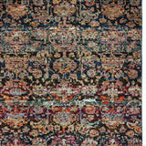 12' Runner Multi and Blue Abstract Power Loom Runner Rug - Homeroots - Flyclothing LLC