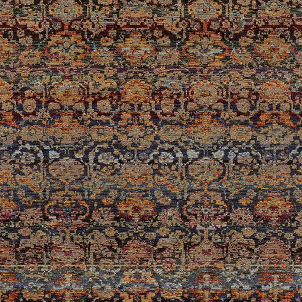 3' X 5' Blue and Ivory Abstract Power Loom Area Rug - Homeroots - Flyclothing LLC
