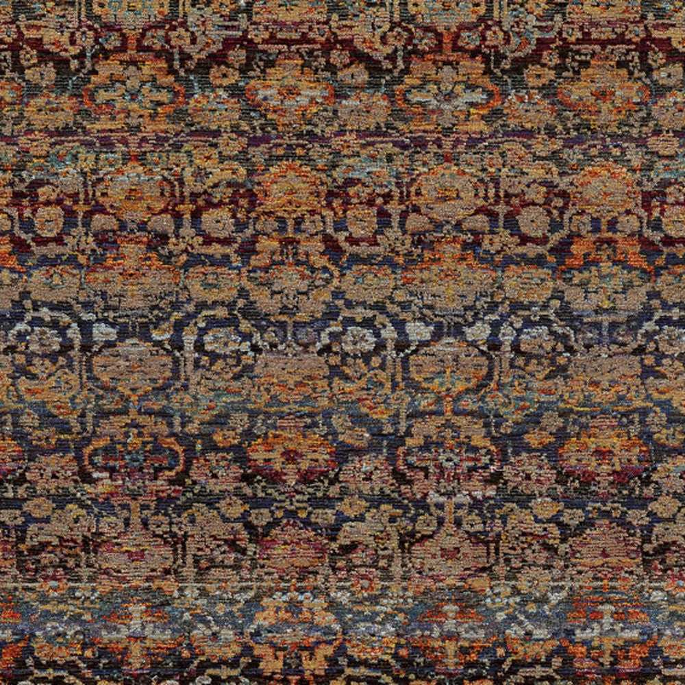 8' X 11' Blue and Ivory Abstract Power Loom Area Rug - Homeroots - Flyclothing LLC