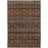 9' X 12' Blue and Ivory Abstract Power Loom Area Rug - Homeroots - Flyclothing LLC