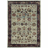 3' X 5' Red and Ivory Oriental Power Loom Area Rug - Homeroots - Flyclothing LLC
