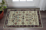 3' X 5' Red and Ivory Oriental Power Loom Area Rug - Homeroots - Flyclothing LLC