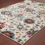 7' X 10' Purple and Gray Oriental Power Loom Area Rug - Homeroots - Flyclothing LLC