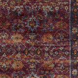 7' X 10' Red Purple Oriental Power Loom Area Rug - Homeroots - Flyclothing LLC