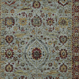 10' X 13' Blue and Green Oriental Power Loom Area Rug - Homeroots - Flyclothing LLC