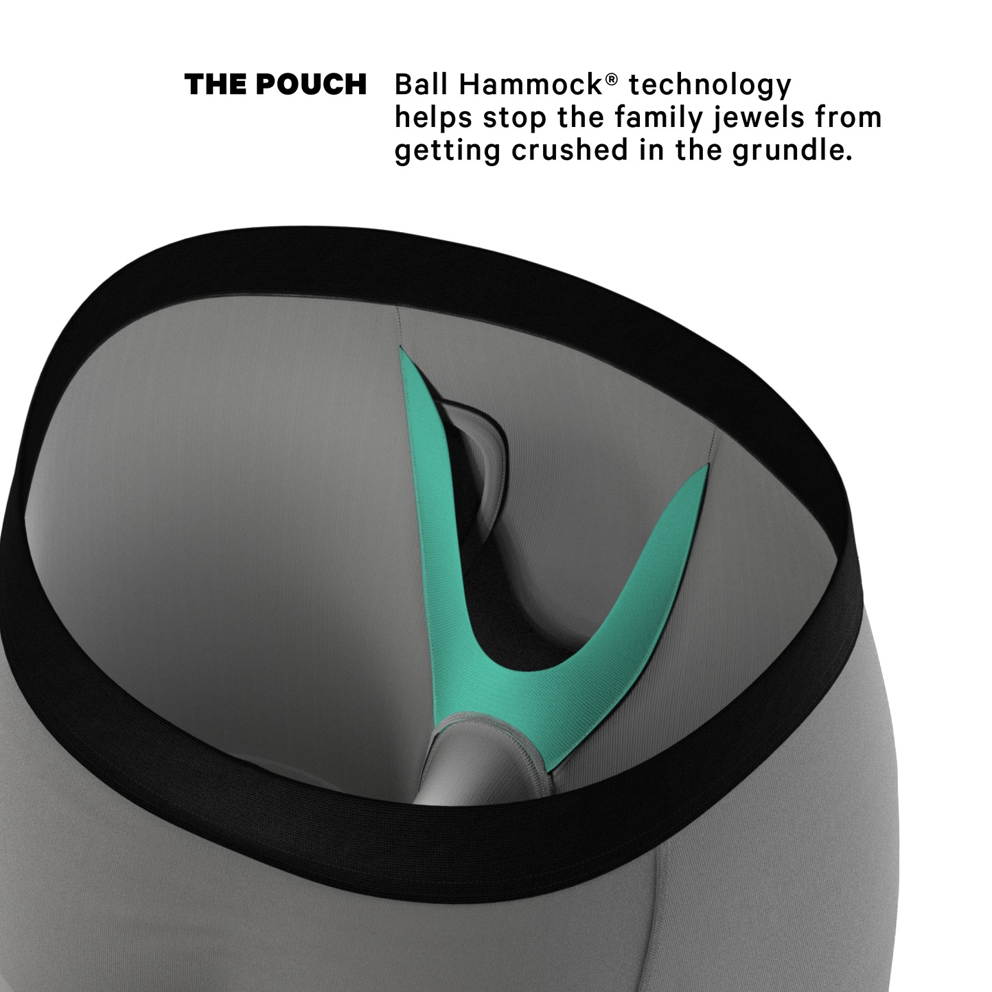 The 50 Shades | Grey Ball Hammock® Boxer - Long Leg