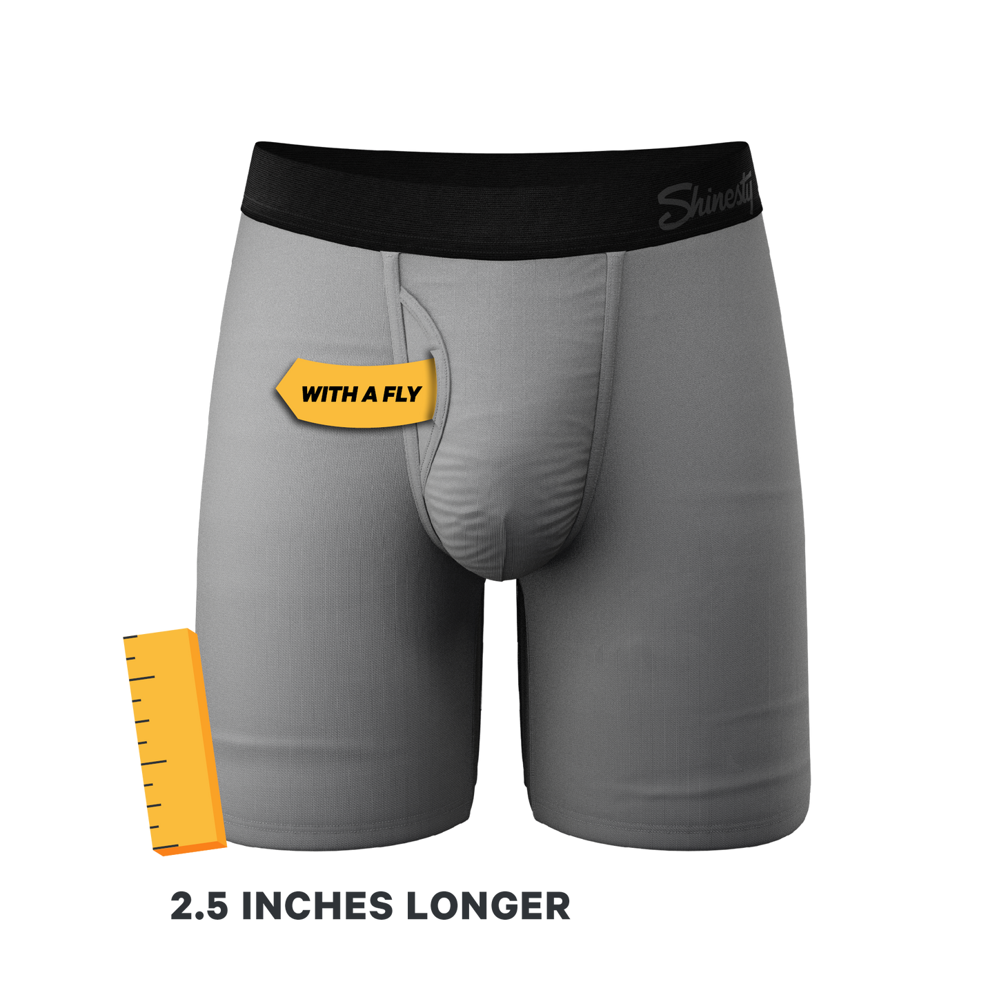 The 50 Shades | Grey Ball Hammock® Boxer - Long Leg